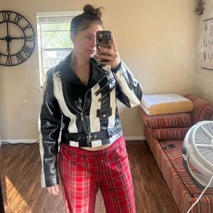 Killstar Beetlejuice Jacket Vegan Leather Jacket Size L